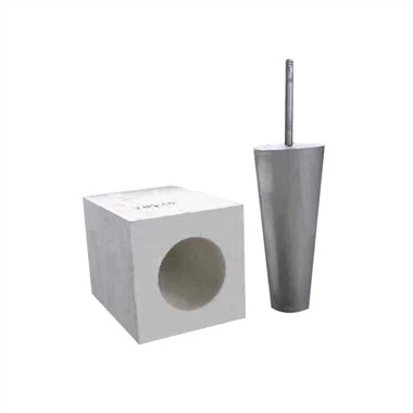 Poreuze plug en zitting goed blok